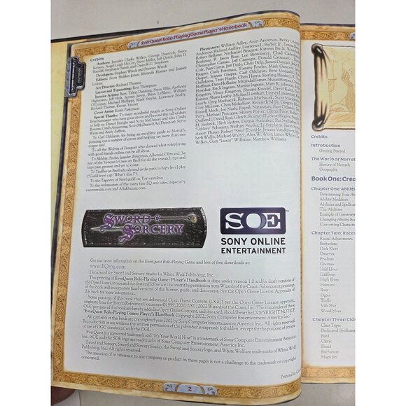 EverQuest Role-Playing Game Players Handbook Sword & Sorcery Hardcover 2002 VG - Picture 6 of 14